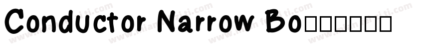 Conductor Narrow Bo字体转换